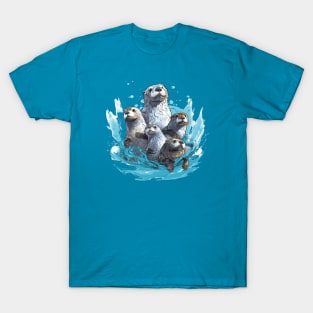 Otters family T-Shirt